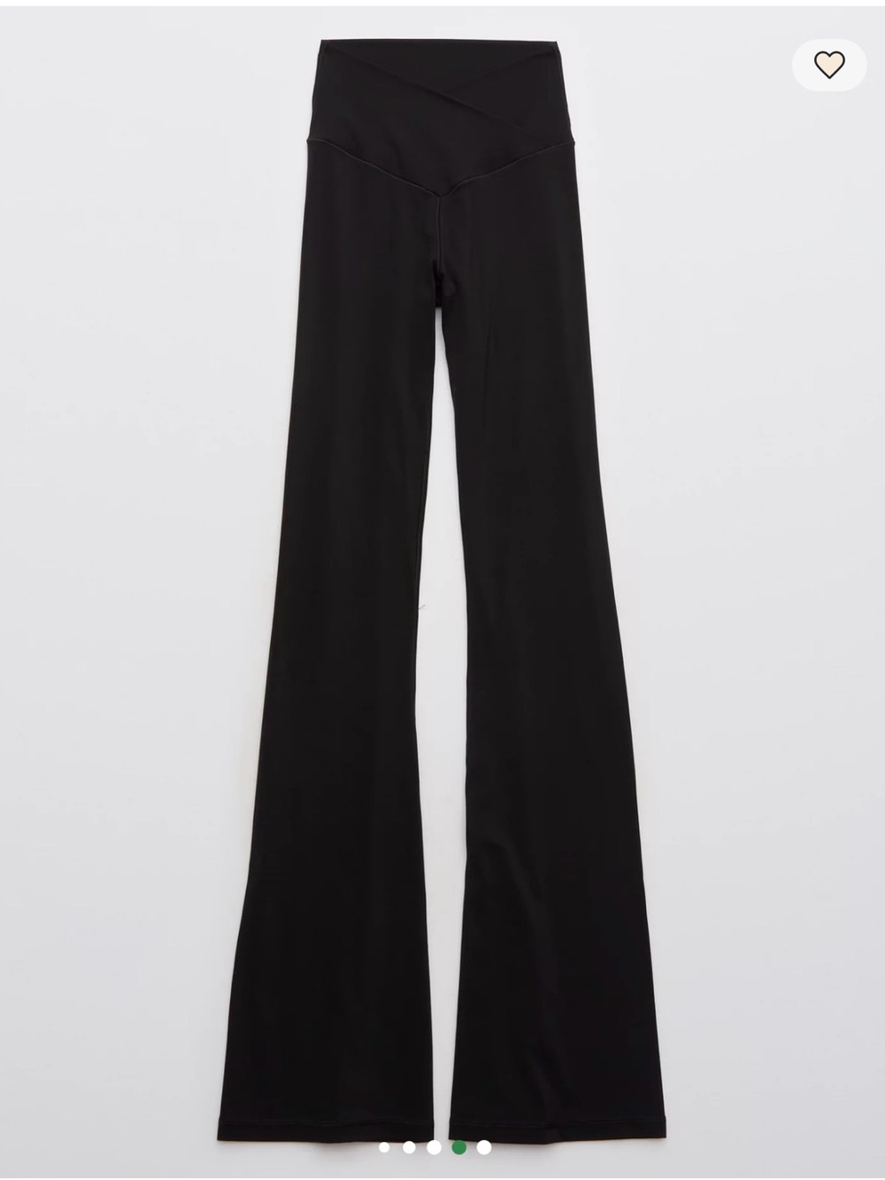 aerie Black High-Waist Flared Leggings